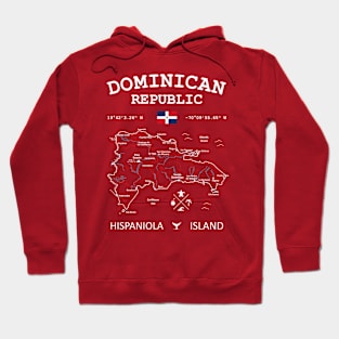 Dominican Republic Map Flag Santo Domingo Capital Hoodie